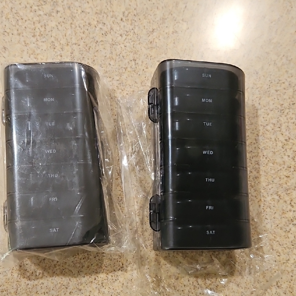 His And Her Daily Pill Holders